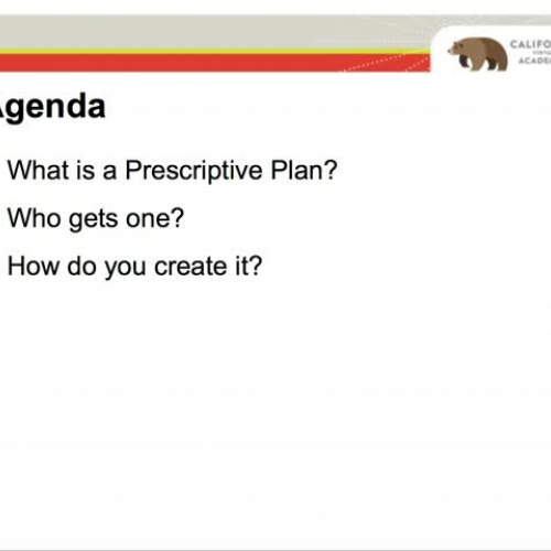 HS Prescriptive Plan