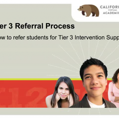 Tier 3 Referral