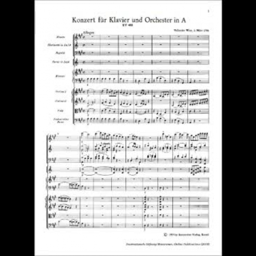 Mozart - Piano Concerto No. 23 in A, K. 488 [