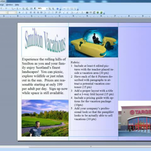 project 4 - publisher - vacation photos