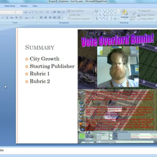 Project 8 - SimCity Poster - Walkthrough