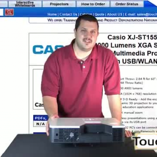 Casio XJ-ST155 3000 Lumens XGA Short Throw La