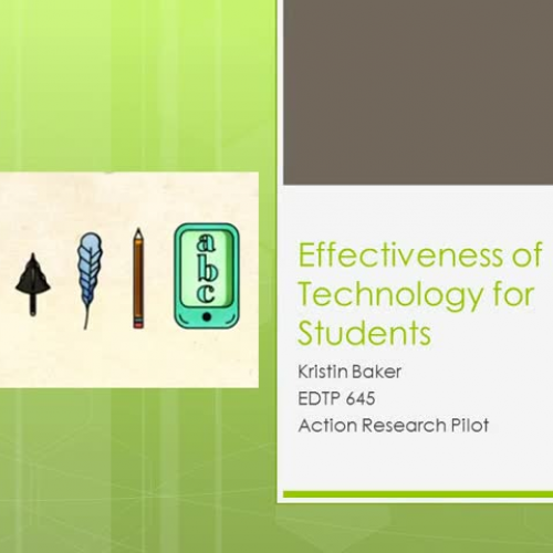 Effectiveness of Technology for Math Students