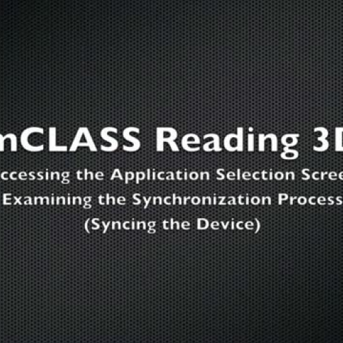Application Selection Screen