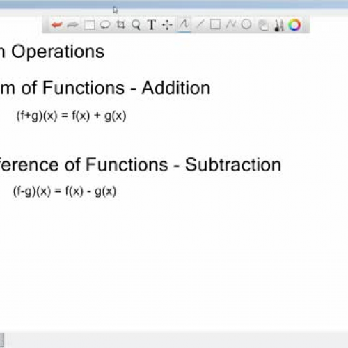 Addition and Subtraction of Functions