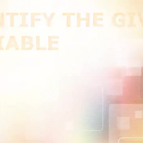 IDENTIFY THE GIVEN VARIABLE