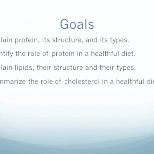 Chapter 7 Proteins and Fats
