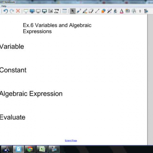 Ex.6 Variable Expressions