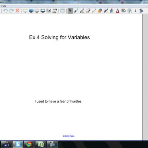 Ex.4 Solve for the Variable