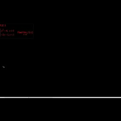 09 FINDING LIMITS OF PIECEWISE FUNCTIONS