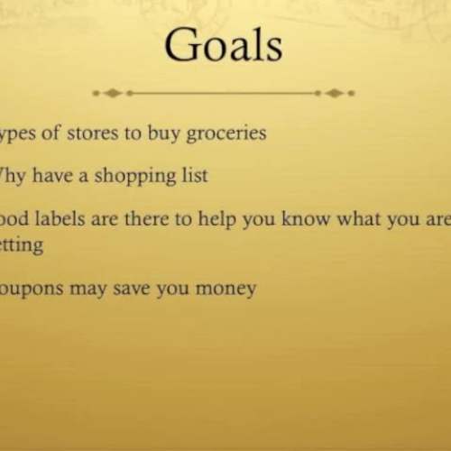 Chapter 17 Shopping for food