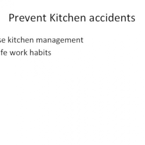 Chapter 20 Kitchen Safety II