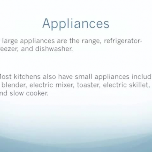 Chapter 21 Kitchen equipment part II