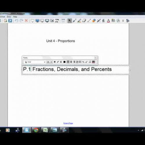 P.4 Decimals to Percents