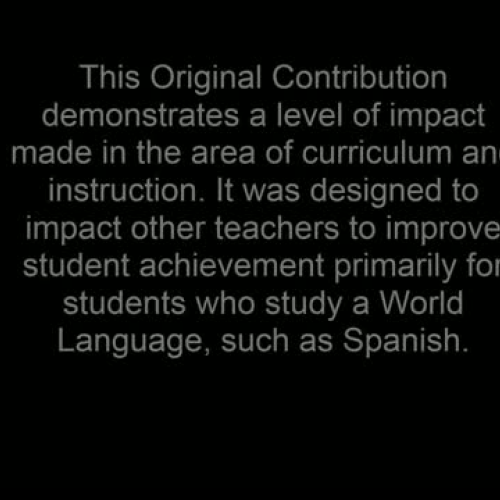 Student-Centered Interactive Spanish Salsa Da