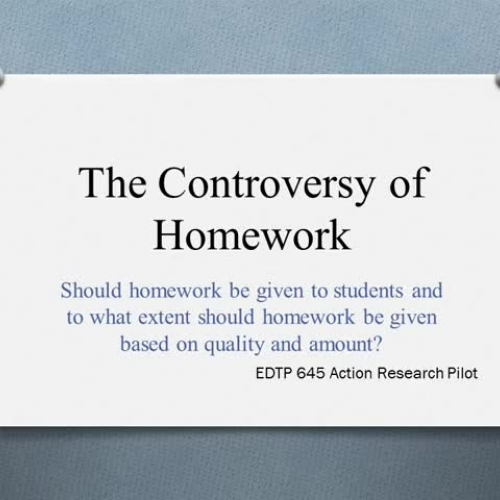 The Controversy of Homework