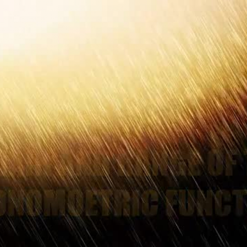 DOMAIN AND RANGE OF THE TRIGONOMETRIC FUNCTIO