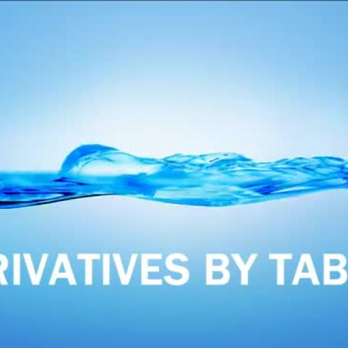 14 DERIVATIVES BY TABLES