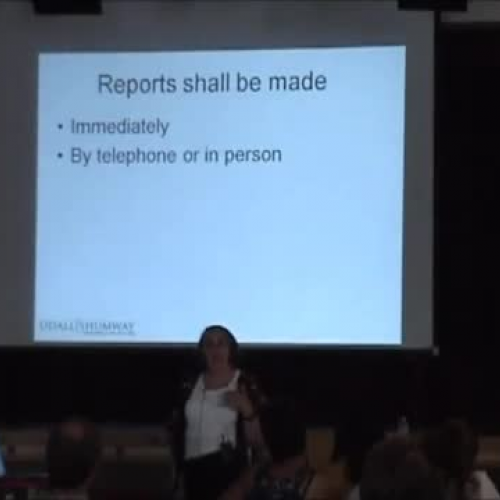 Duty to Report: - Video 2