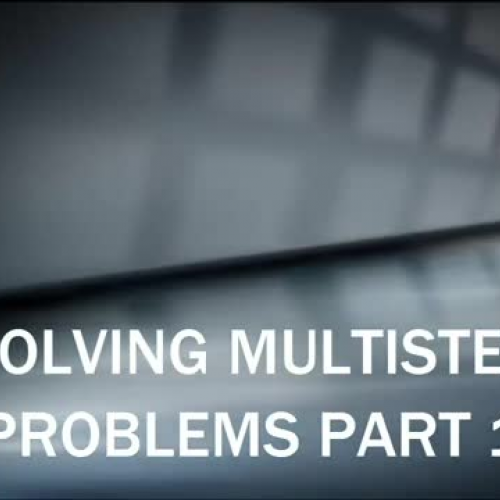 PC3 SOLVING MULTISTEP PROBLEMS PART 1