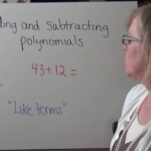 Add and Subtract Polynomials