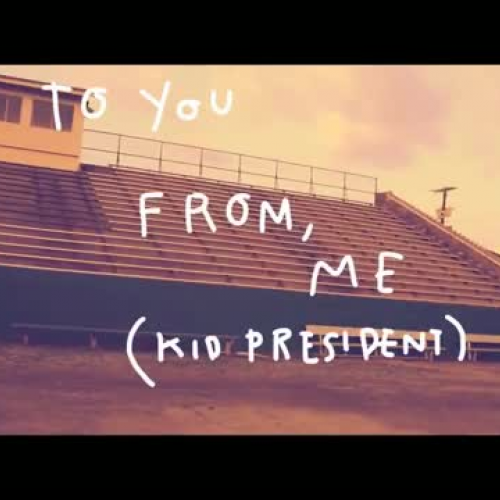 A Pep Talk from Kid President to You