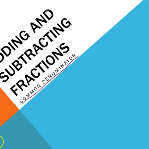GRIZZ MATH - Adding and Subtracting FRACTIONS