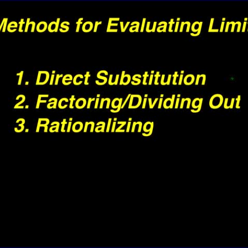 Evaluating Limits Analytically
