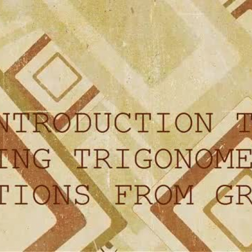03 INTRO TO FINDING TRIG EQUATIONS FROM GRAPH