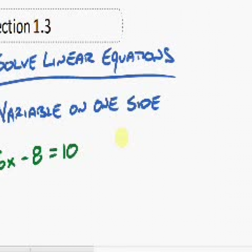 Section 1.3 - Part 1