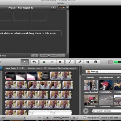 Pictures into iMovie
