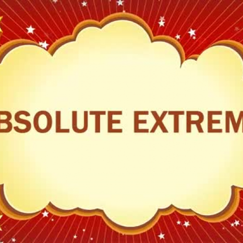 ABSOLUTE EXTREMA