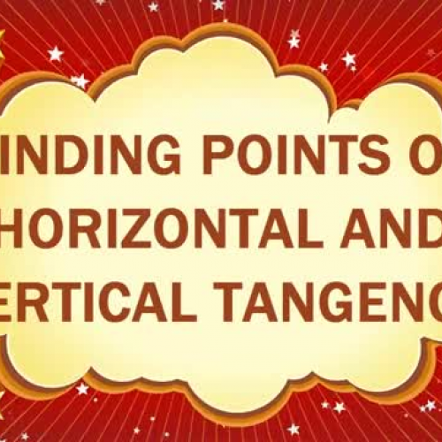 FINDING POINTS OF HORIZONTAL AND VERTICAL TAN