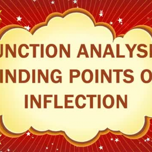 FUNCTION ANALYSIS FINDING POINTS OF INFLECTIO