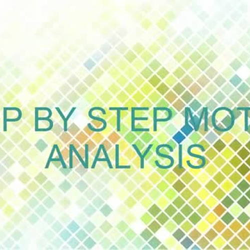 STEP BY STEP MOTION ANALYSIS