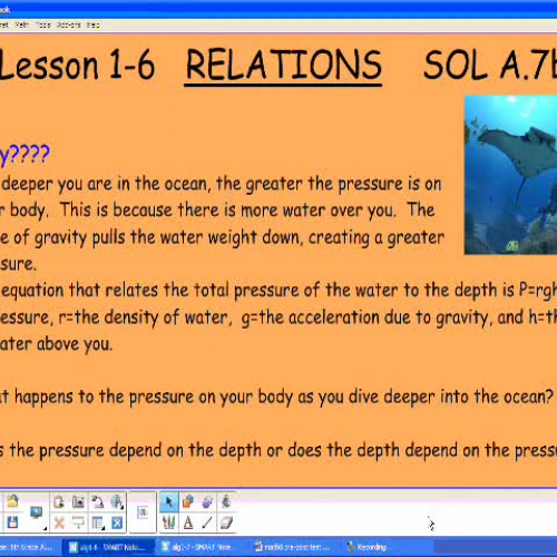 Algebra 1-6 Relations