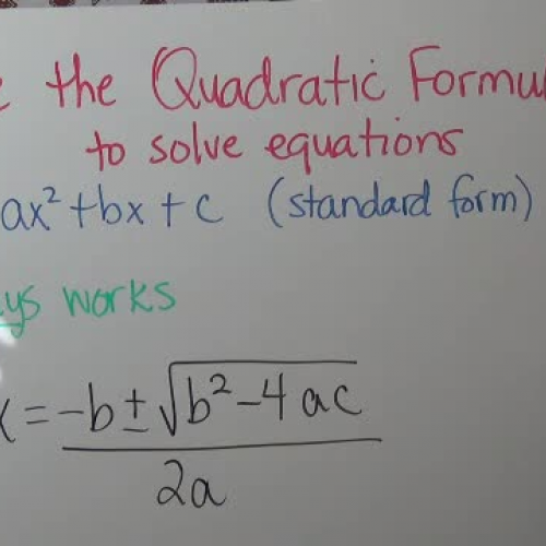 Quadratic Formula