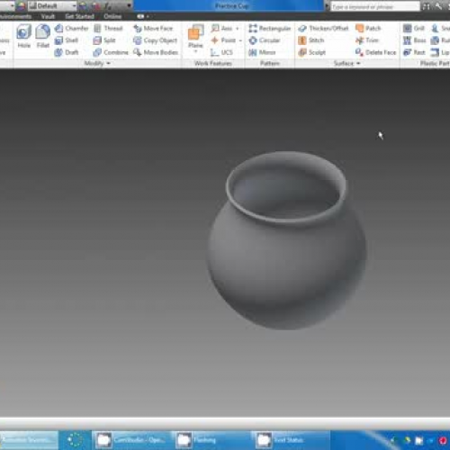 How to Add Text to Cup in Inventor 2013
