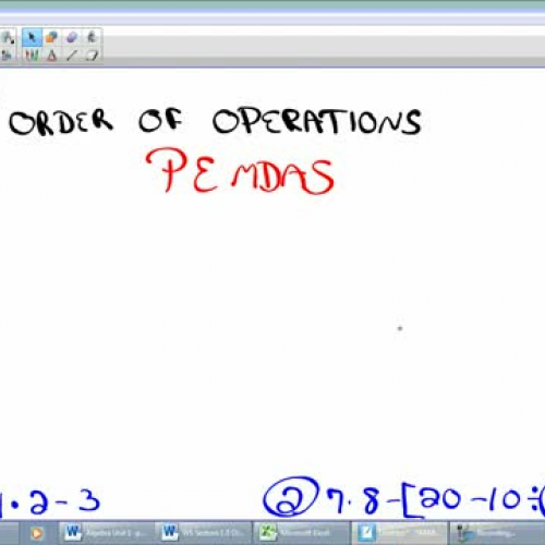 August 21 Order of Operations