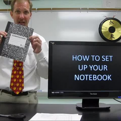 Notebook Setup Video