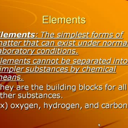 elements and compounds vid