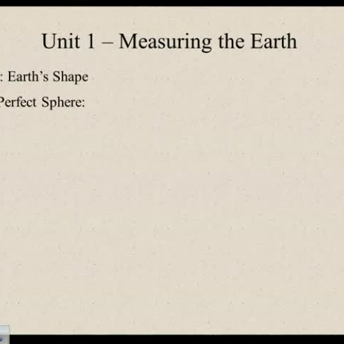 Unit 1 Lesson 1 Earth&#8217;s Shape