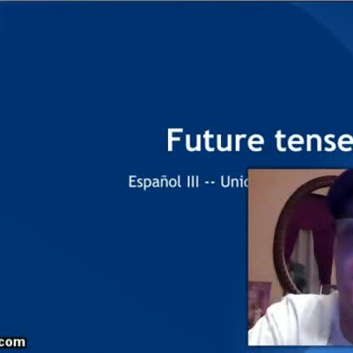 TR Spanish III (U1S2) future tense video