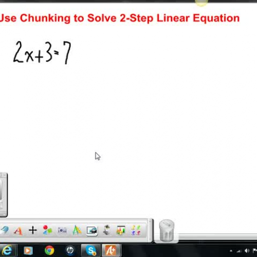 Solve 2-Step Eq.-Chunking