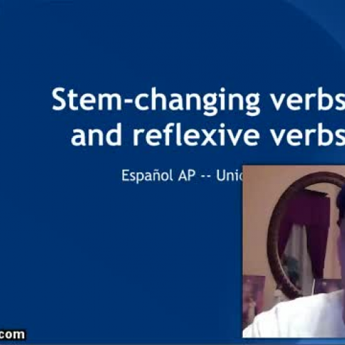 TR AP Spanish (U1S2) stem-changers reflexive 