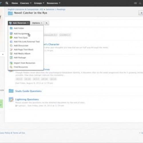 Individually Assigning Course Materials