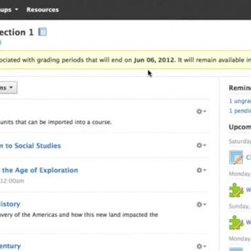 How to Access Past Courses