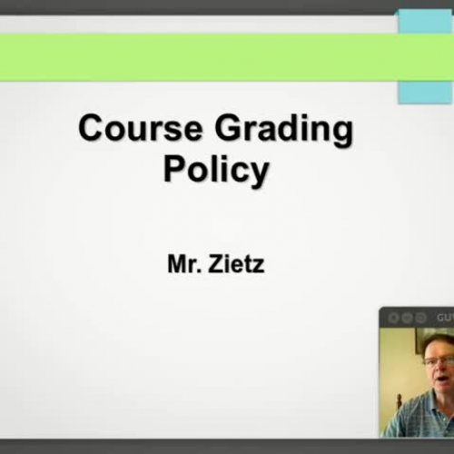 Grading Policy, Part 1