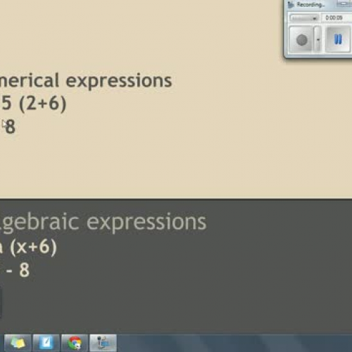 writing expressions