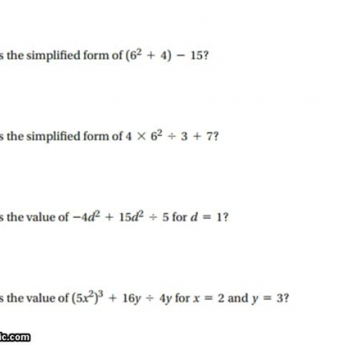 order of operations review